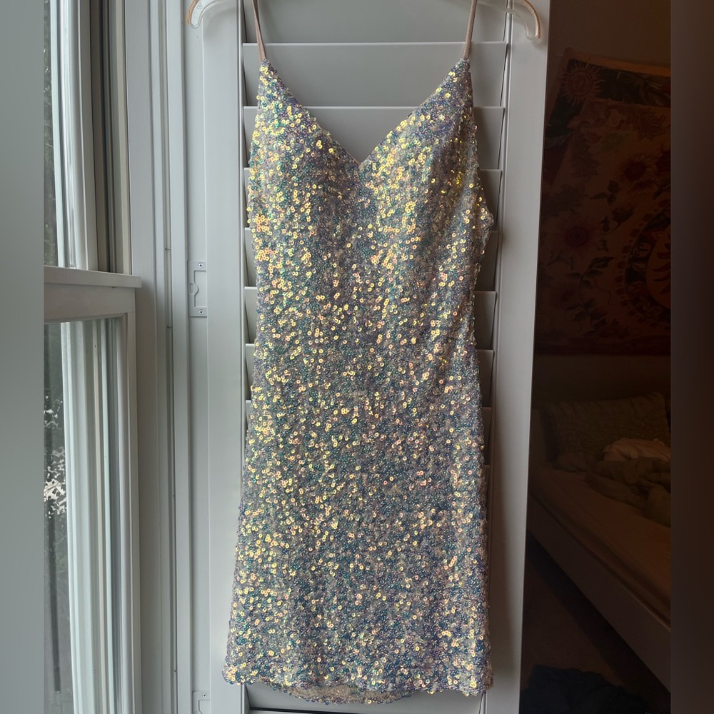 Sequin homecoming dress